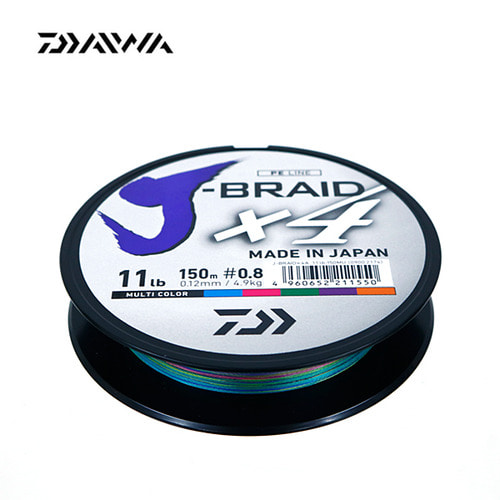 [다이와] J-BRAID X4 멀티 PE 라인 150m 4합사