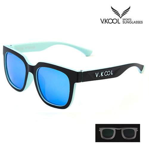 [V-KOOL] VK-2001 편광안경 블루 민트 (도수클립포함)