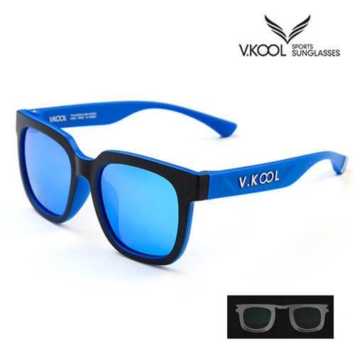 [V-KOOL] VK-2001 편광안경 블루 블루 (도수클립포함)