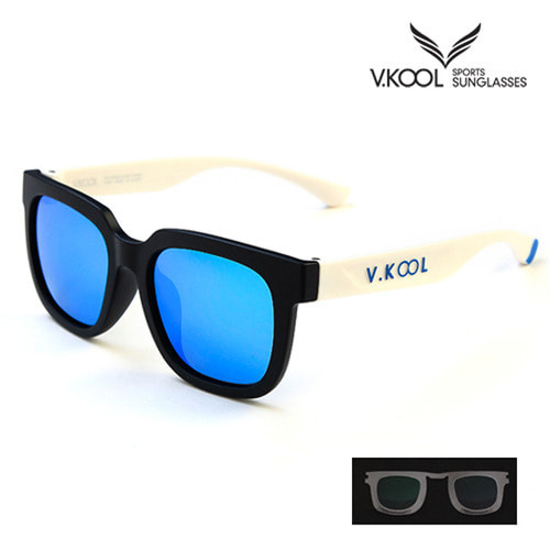 [V-KOOL] VK-2001 편광안경 블루 화이트 (도수클립포함)