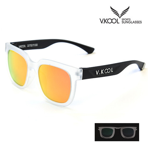 [V-KOOL] VK-2001 편광안경 크리스탈 블랙 (도수클립포함)