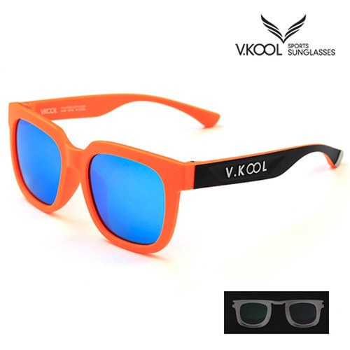 [V-KOOL] VK-2001 편광안경 블루 오렌지 (도수클립포함)