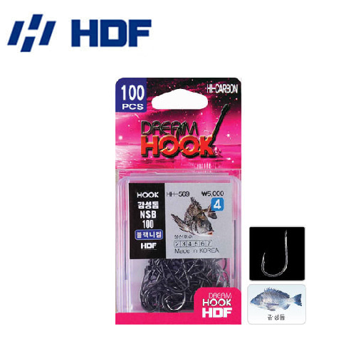 [해동] HH-569 드림훅 감성돔 NBS(블랙니켈) 100